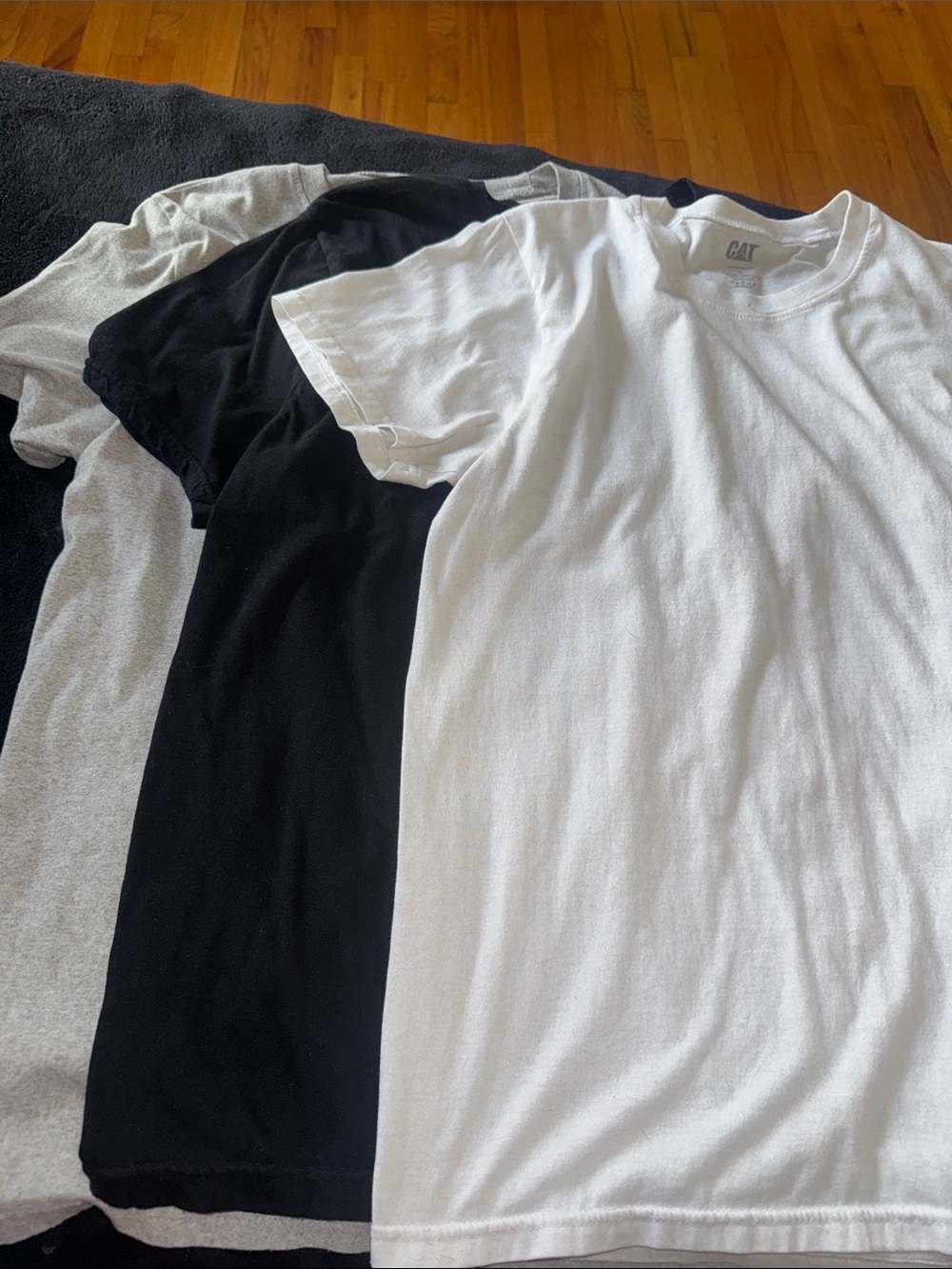 CAT Brand Men’s Classic Crew Neck T Shirts - Pack of 3